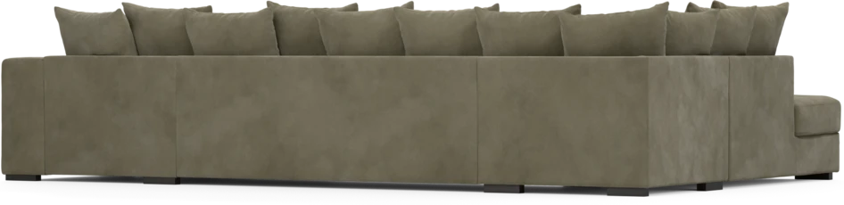 Town - 3-sits soffa med divan vänster och schäslong höger - Grön