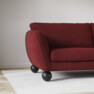 Madison Lux - 2-sits soffa med divan höger - Röd