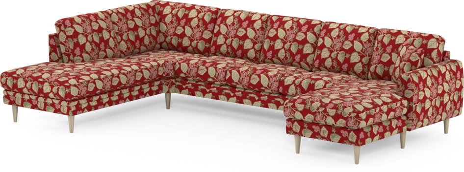 Eden - 3-sits soffa med divan vänster och schäslong höger - Flerfärgad