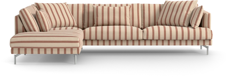 Harper - 3-sits soffa med divan vänster - Flerfärgad