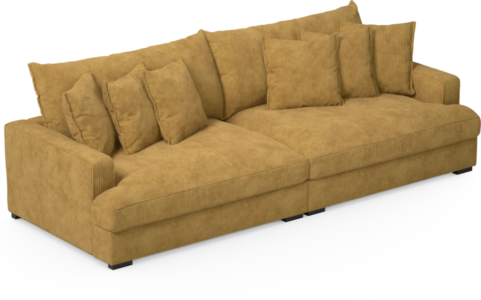 Rossi - 4-sits soffa - Gul