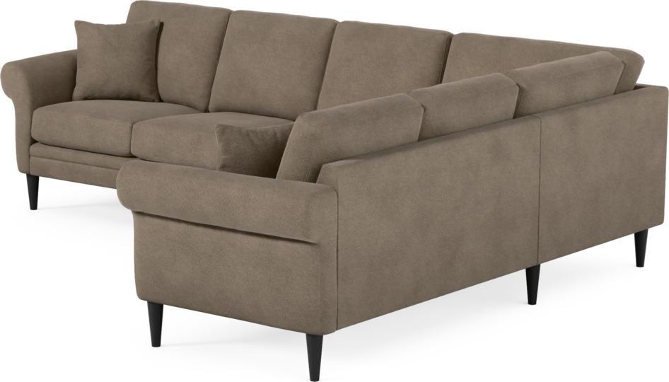 Eden - Hörnsoffa, 3+2-sits - Brun
