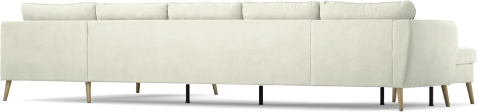 County - 4-sits soffa med schäslong vänster och divan höger - Vit