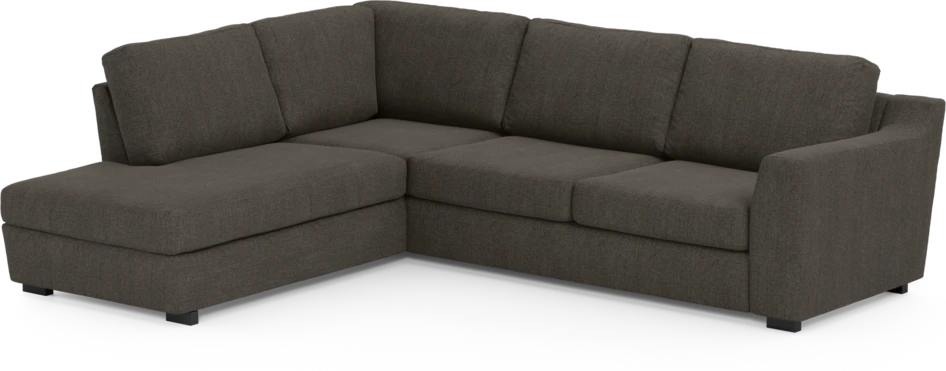 Friday - 2,5-sits soffa med divan vänster - Brun