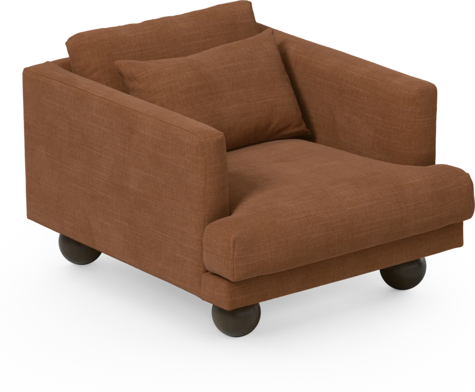 Harper - Fåtölj, 75 cm - Orange