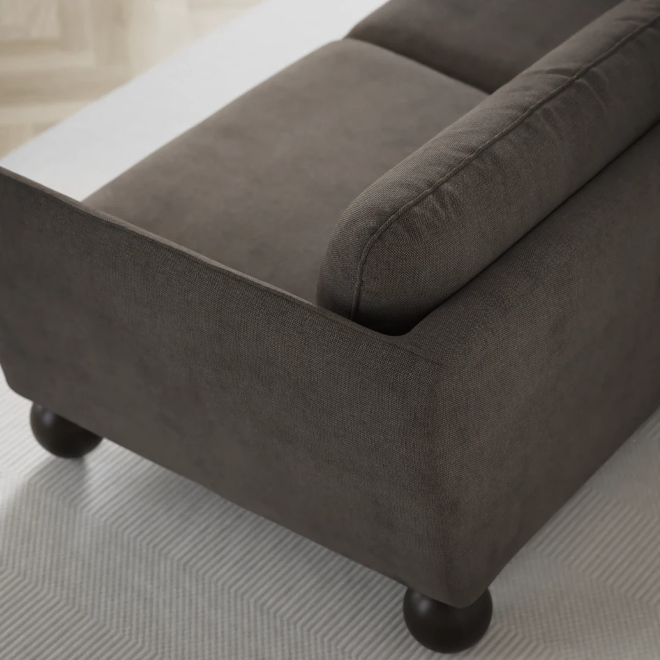 Madison Lux - Hörnsoffa 2+3-sits, hörn 1 - Brun