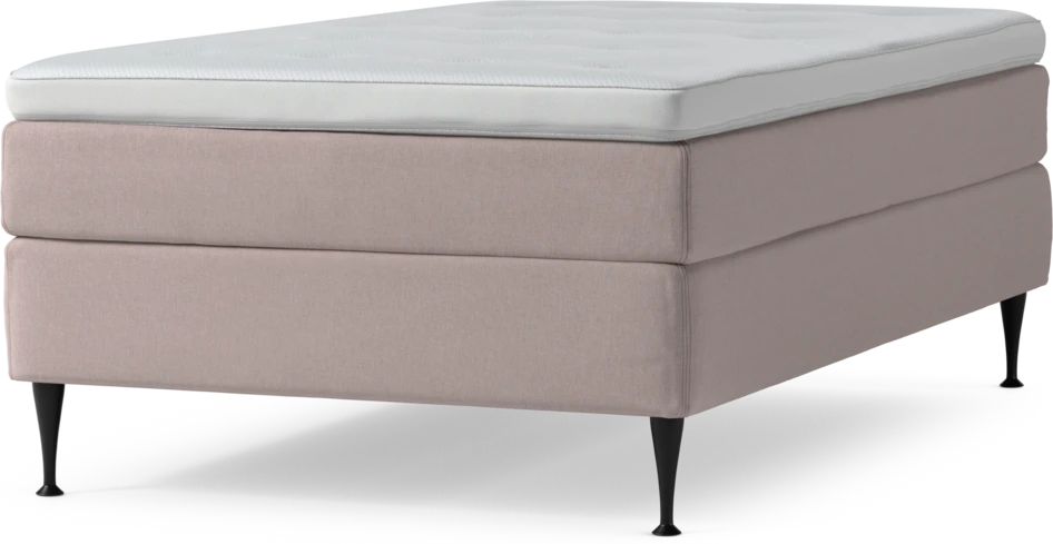 Delux Sense - Kontinentalsäng, enkelsäng 120 cm med bäddmadrass och sängben
