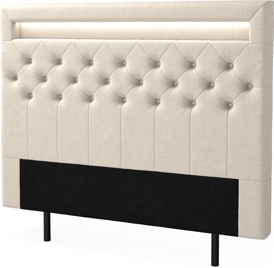 New York led - Sänggavel, 90-210 cm - Beige