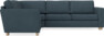 Friday - Hörnsoffa, 1,5+2,5-sits - Blå