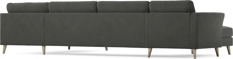 Bridge - 3-sits soffa med schäslong vänster och divan höger - Grå