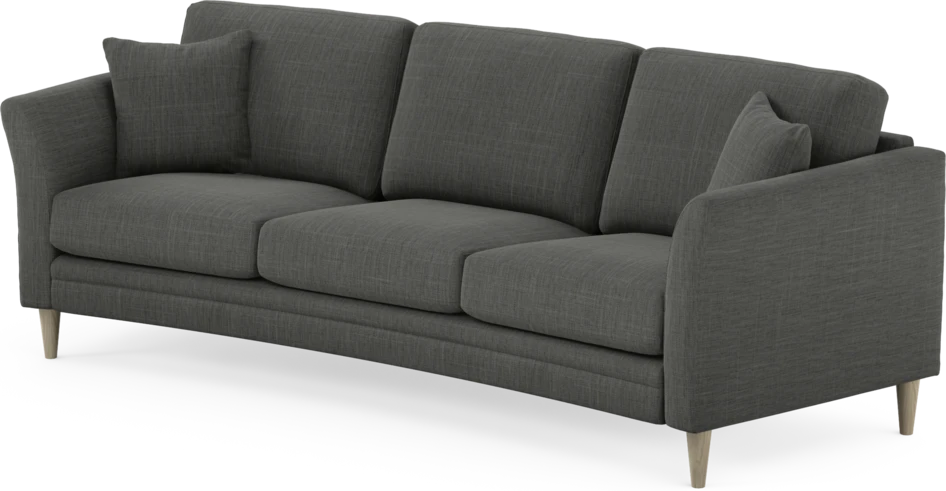 Eden - 3-sits soffa svängd - Grå