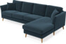Eden - 3-sits soffa med schäslong - Blå