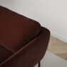 Madison - 2-sits soffa med schäslong höger - Orange