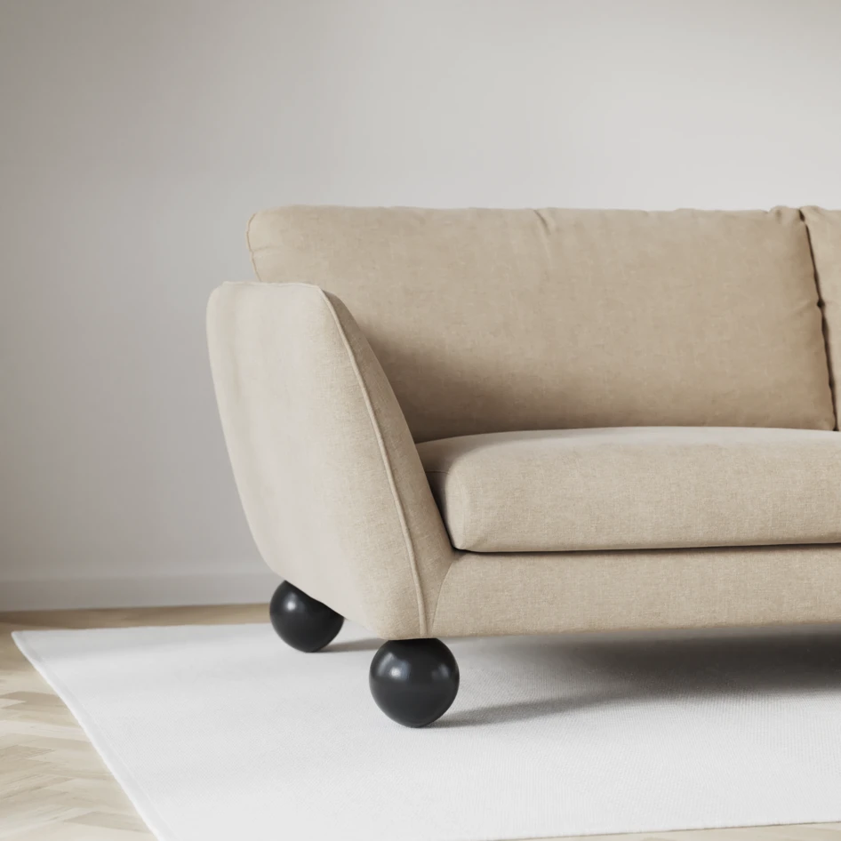Madison - 2-sits soffa med divan vänster och schäslong höger - Beige
