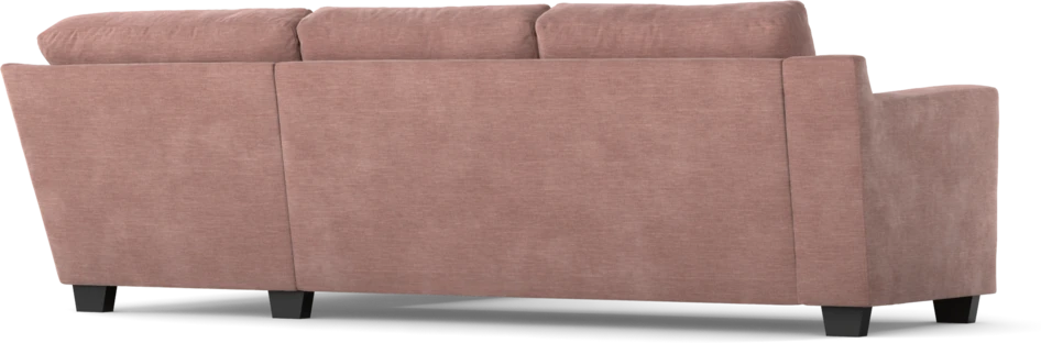 Friday - 2,5-sits soffa med divan höger - Rosa