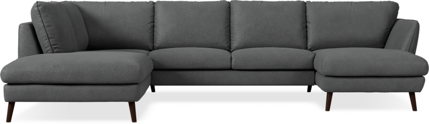 Madison Lux - 2-sits soffa med divan vänster och schäslong höger - Grå