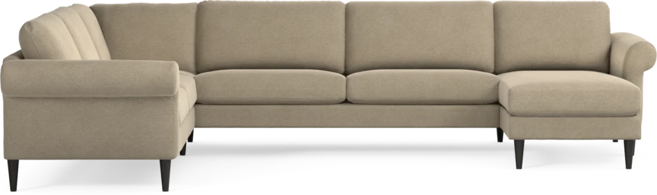 Bridge - Hörnsoffa, 2+3-sits med schäslong höger - Beige