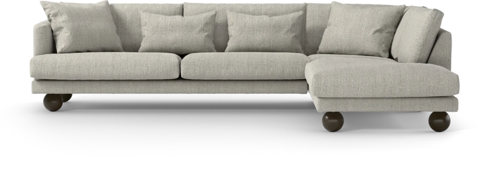 Harper - 3-sits soffa med divan höger - Vit