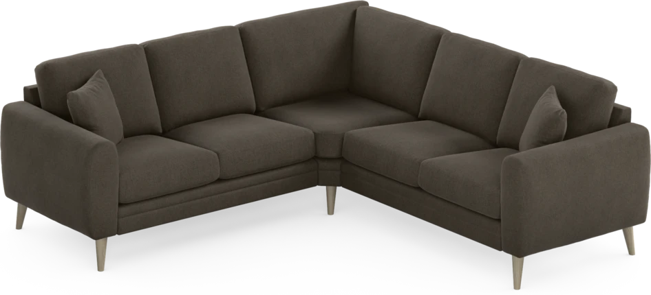 Eden - Hörnsoffa, 2+2-sits - Brun
