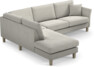 Eden - 2,5-sits soffa med divan - Grå
