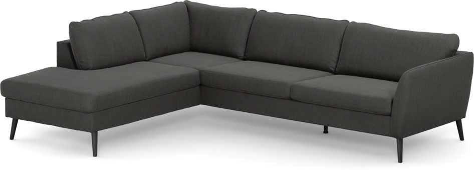 County - 2,5-sits soffa med divan vänster - Grå
