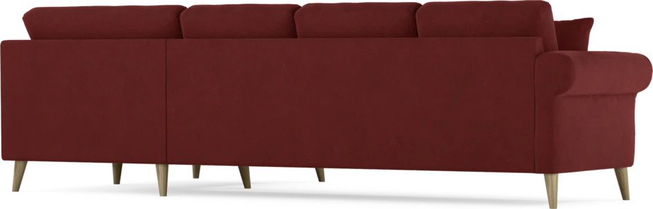 Eden - Hörnsoffa, 3+1-sits - Röd