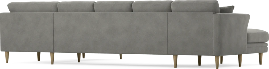 Eden - 3-sits soffa med schäslong vänster och divan höger - Grå