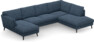 Madison Lux - 2-sits soffa med schäslong vänster och divan höger - Blå