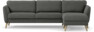 Bridge - 3-sits soffa med schäslong höger - Grå