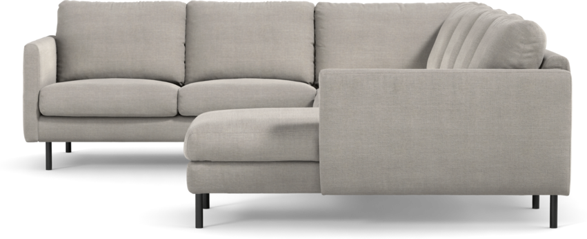 Madison Lux - Hörnsoffa med schäslong höger - Grå