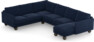 Madison Lux - Hörnsoffa med schäslong höger - Blå