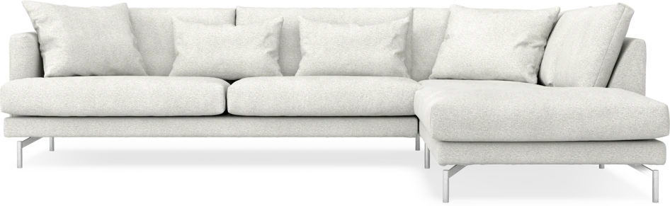 Harper - 3-sits soffa med divan höger - Vit