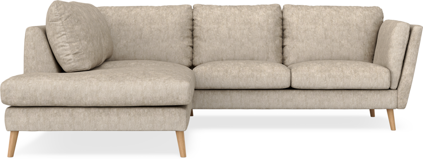 Madison - 2-sits soffa med divan vänster - Beige