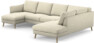 Madison Lux - 2-sits soffa med schäslong vänster och divan höger - Vit