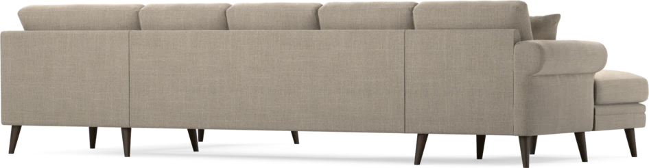 Eden - 3-sits soffa med schäslong vänster och divan höger - Beige