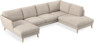 Madison Lux - 2-sits soffa med schäslong vänster och divan höger - Vit