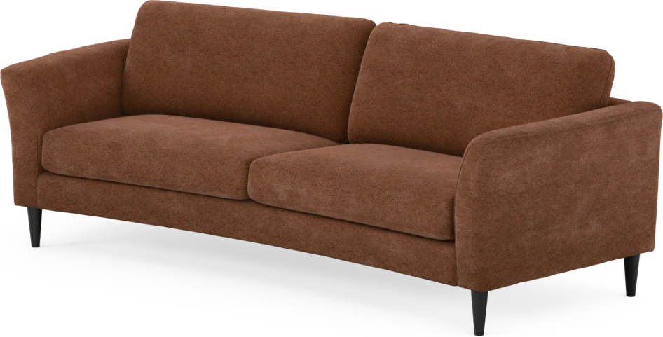 Bridge - 3-sits soffa svängd - Orange