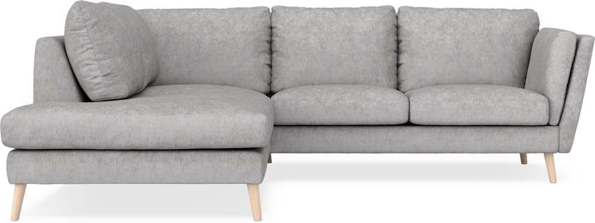 Madison - 2-sits soffa med divan vänster - Grå