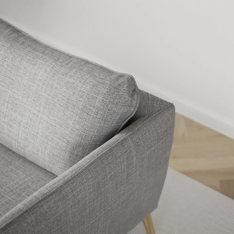 County - 3-sits soffa med divan vänster och schäslong höger - Grå