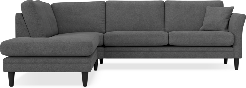 Eden - 2,5-sits soffa med divan - Svart