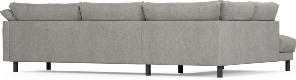 Cherrie - 3-sits soffa med divan vänster, fast klädsel - Grå