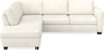 Friday - 2,5-sits soffa med divan vänster - Vit