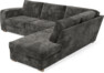 Friday - 2,5-sits soffa med divan höger - Grå