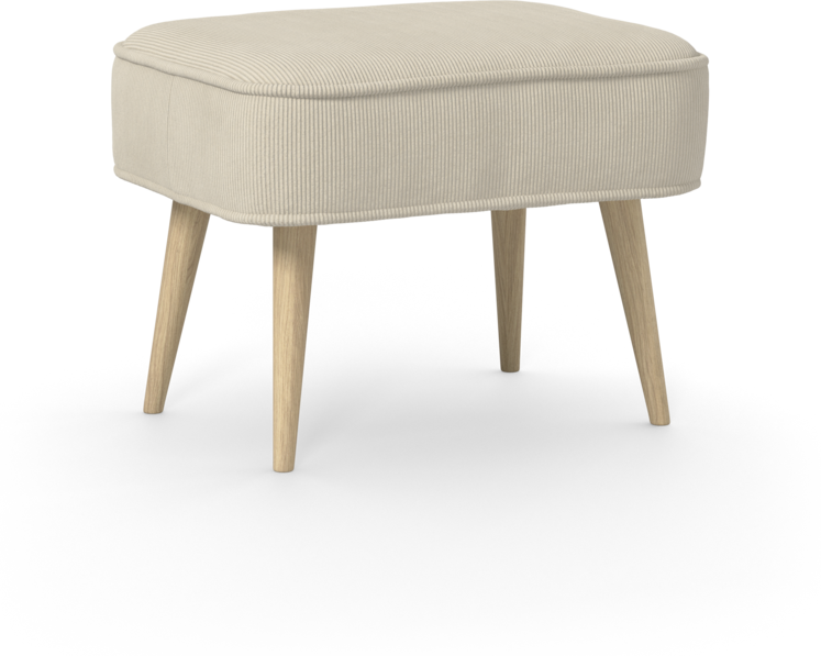 Cordelia - Fotpall - Vit