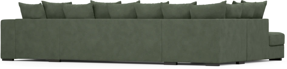 Town - 3-sits soffa med divan vänster och schäslong höger - Grön