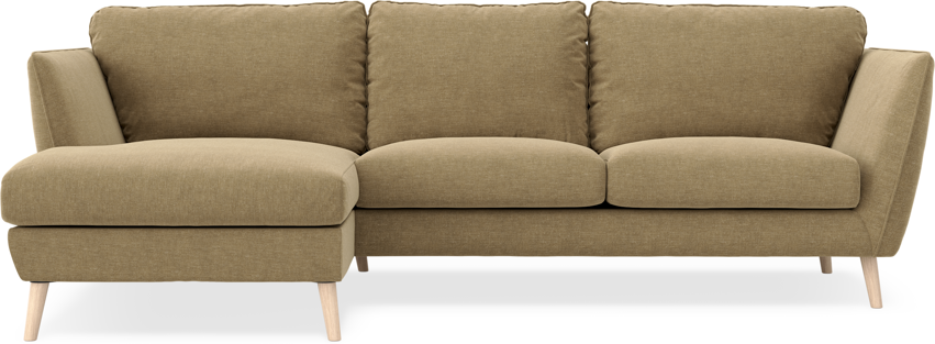 Madison Lux - 2-sits soffa med schäslong vänster - Brun