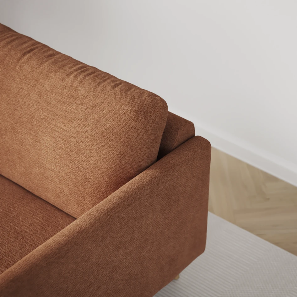 Madison Lux - Hörnsoffa 2+3-sits, hörn 2 - Orange