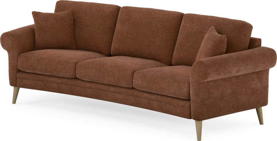 Eden - 3-sits soffa svängd - Orange