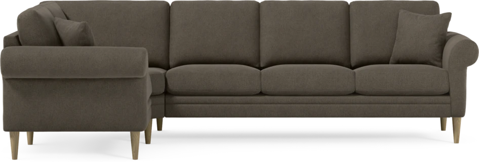 Eden - Hörnsoffa, 1+3-sits - Brun