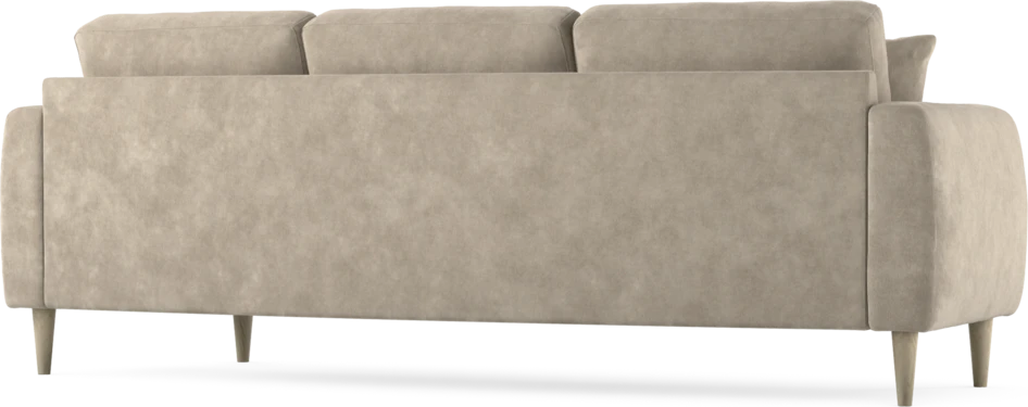 Eden - 3-sits soffa svängd - Beige